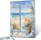 Beach Window Landscape Oil Painting Paint by Number Kits 16 x 20 inch Canvas Flowers Seaside Scenery DIY Oil Painting for Kids Students Adults Beginner with Brushes Acrylic Pigment (without Frame)